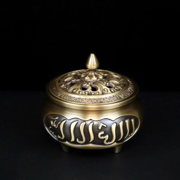 Six-syllabled Sanskrit Mantra Incense Burner  六字真言铜炉